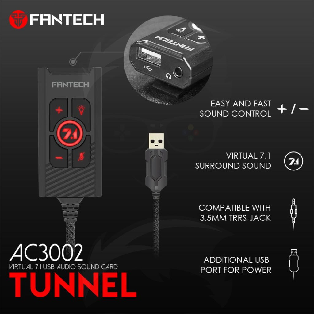 FANTECH AC3002 7.1 Audio Sound Card FANTECH AC3002 7.1 Audio Sound Card